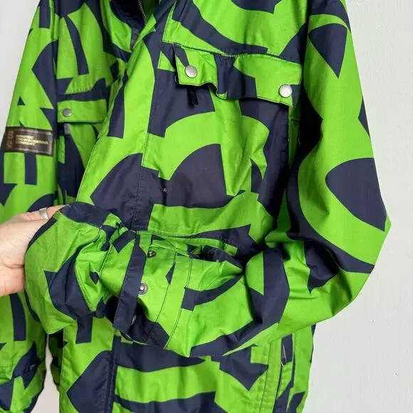 Vintage Y2K BONFIRE SNOWBOARDING Blur Winter Ski Jacket - Mens - Picture 6 of 10